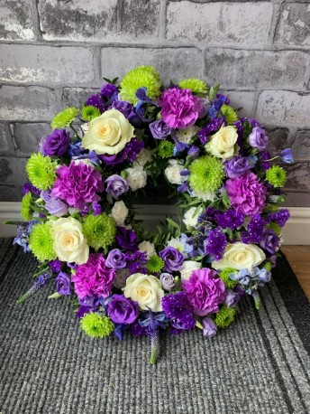 Purple & Blue Wreath